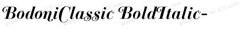 BodoniClassic BoldItalic字体转换
